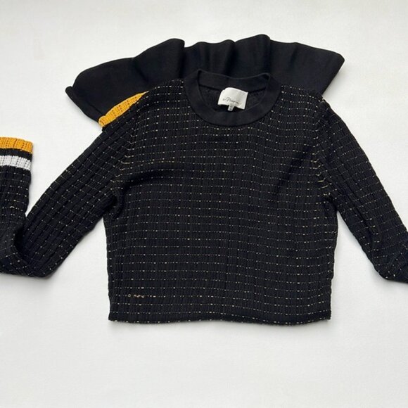 3.1 Phillip Lim knit Sweater dress, stretch, Ruffle Hem academia Dress XS - Picture 4 of 10